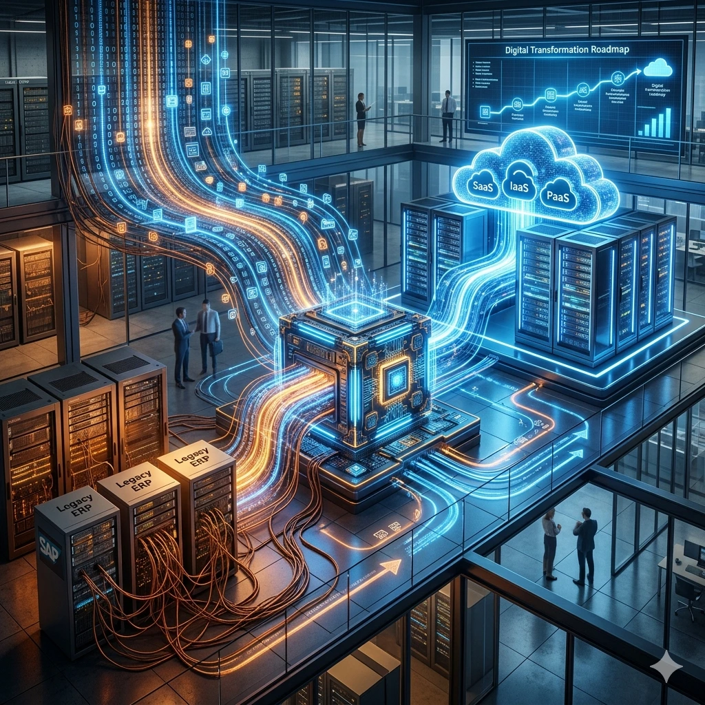 Ilustrasi proses migrasi SAP ke cloud bersama SAPAssist