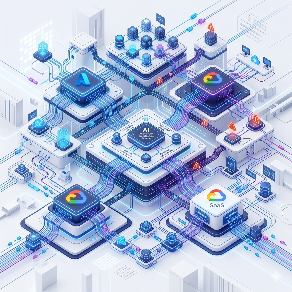 Diagram arsitektur AWS interaktif yang dibuat dengan Traverse